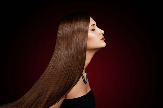 closeup portrait beautiful young woman with elegant long shiny hair 78203 560